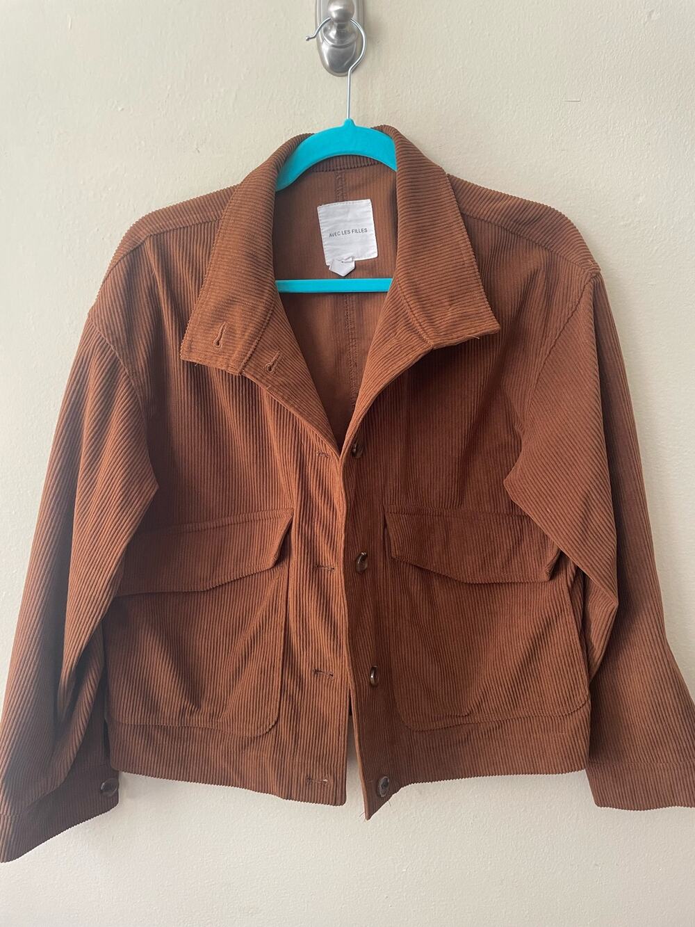 Avec Les Filles Brown Corduroy Shirt Jacket Size S